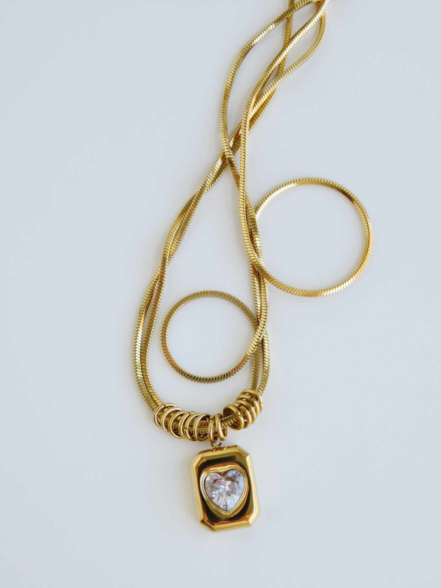 Heart Tag Necklace - Love