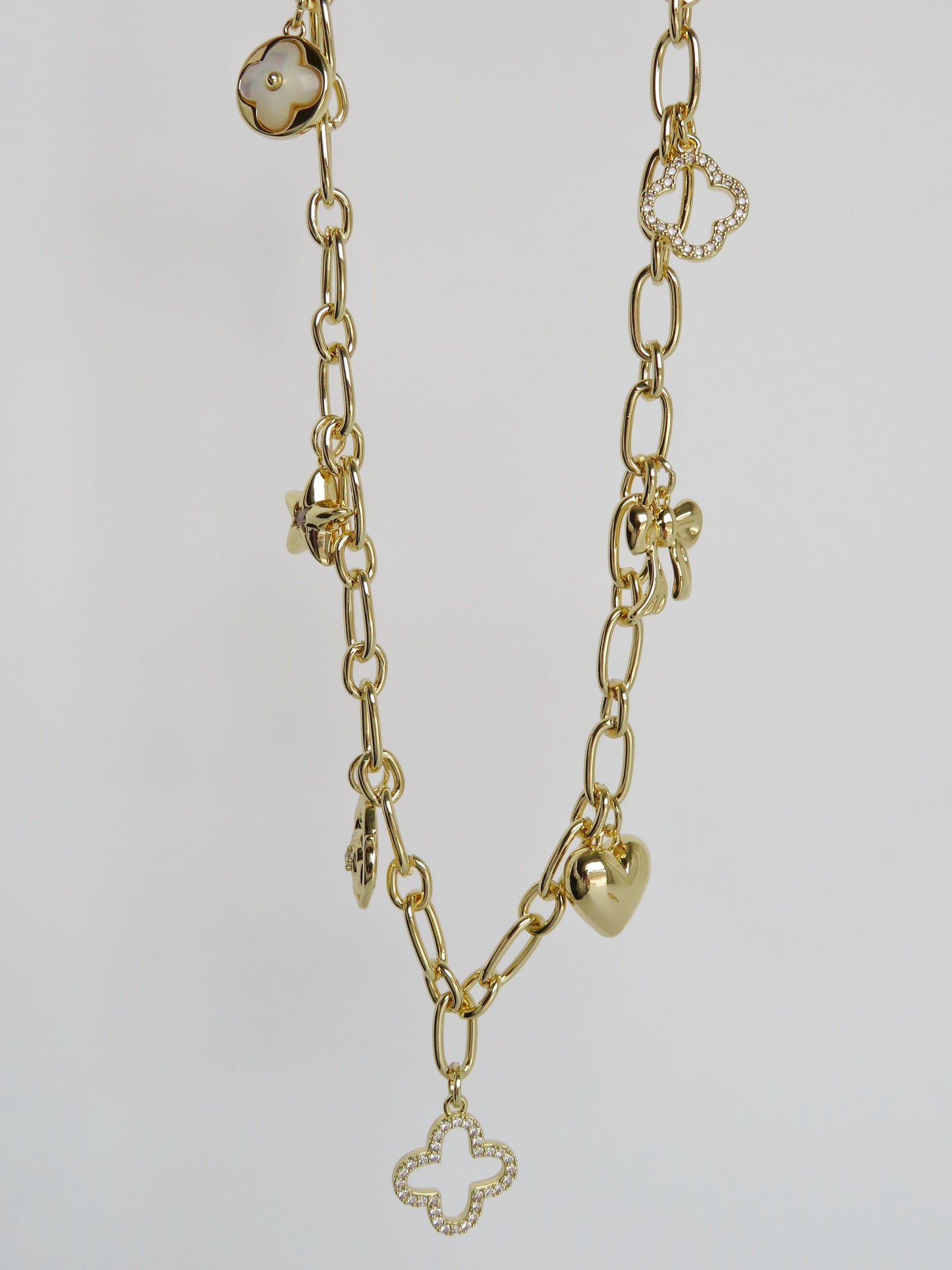 Lucky Shield Charm Necklace