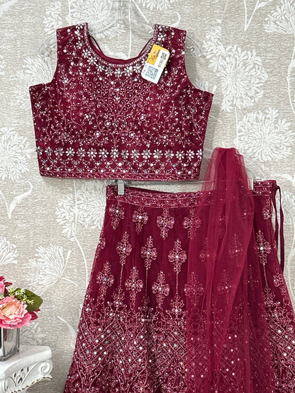 Heavy mirror work lehenga Choli set
