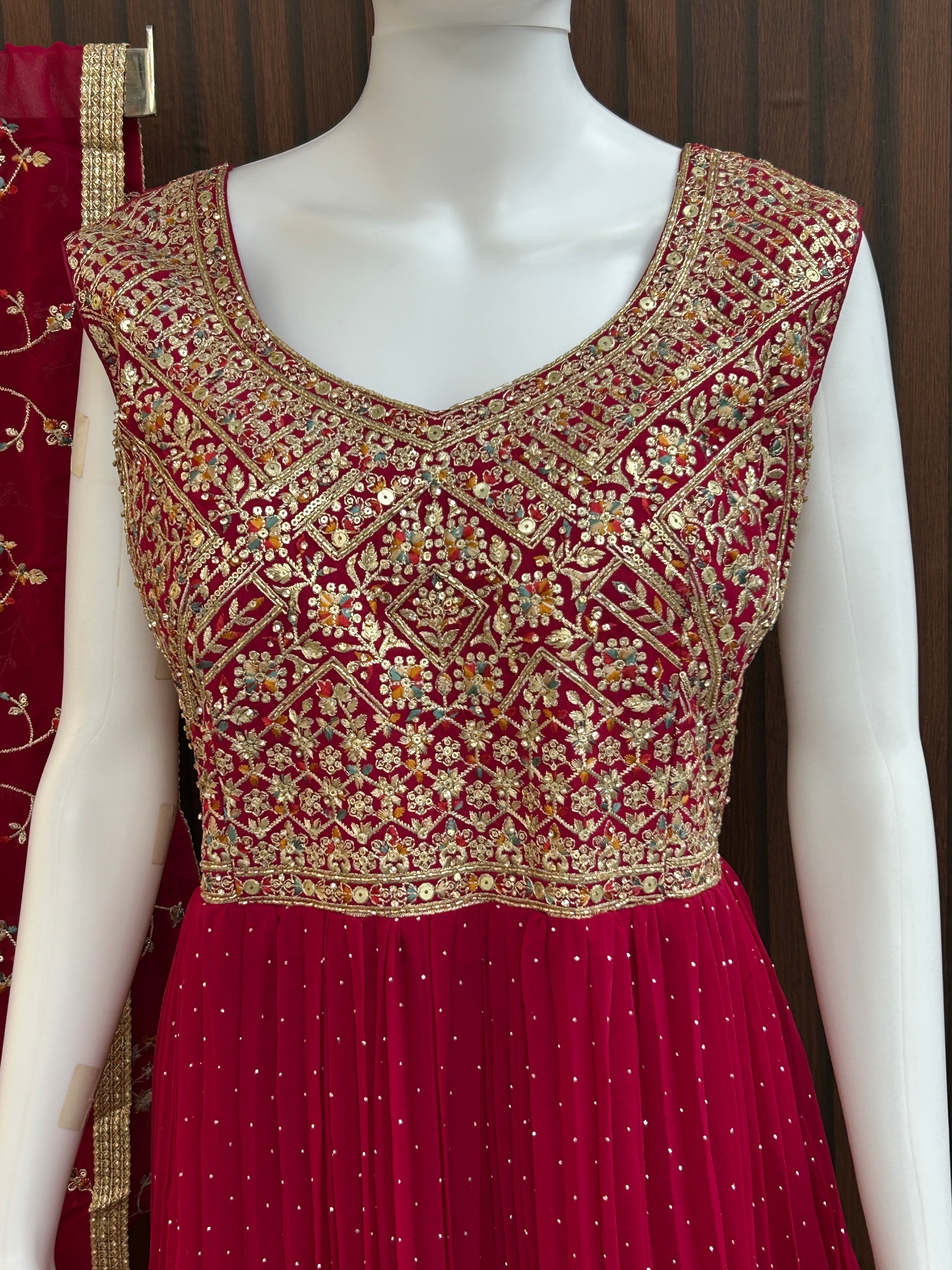 Heavy party wear gown