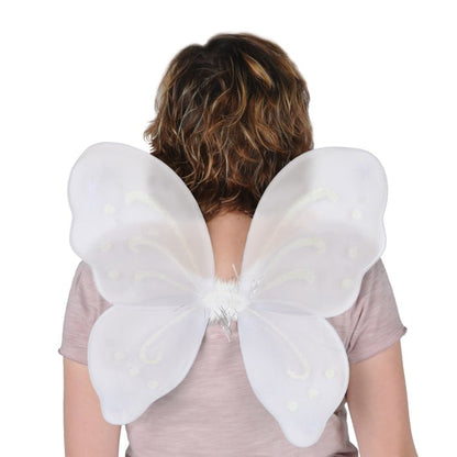 White Fairy Wings Costume Accessory