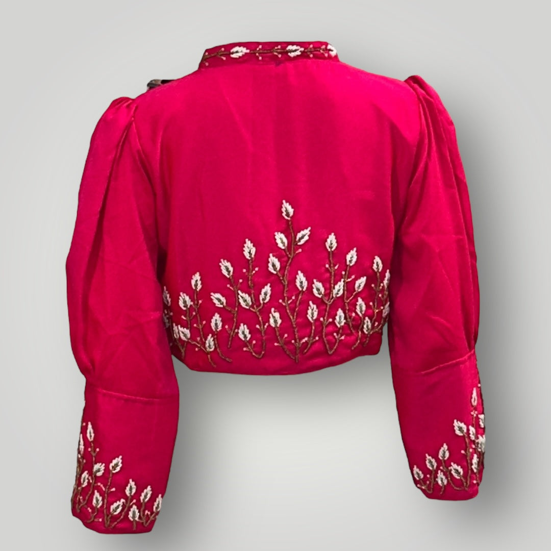 Hot pink : full sleeve blouse