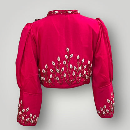 Hot pink : full sleeve blouse