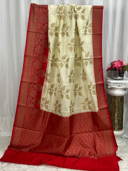 Khaddi banarasi saree | cotton silk