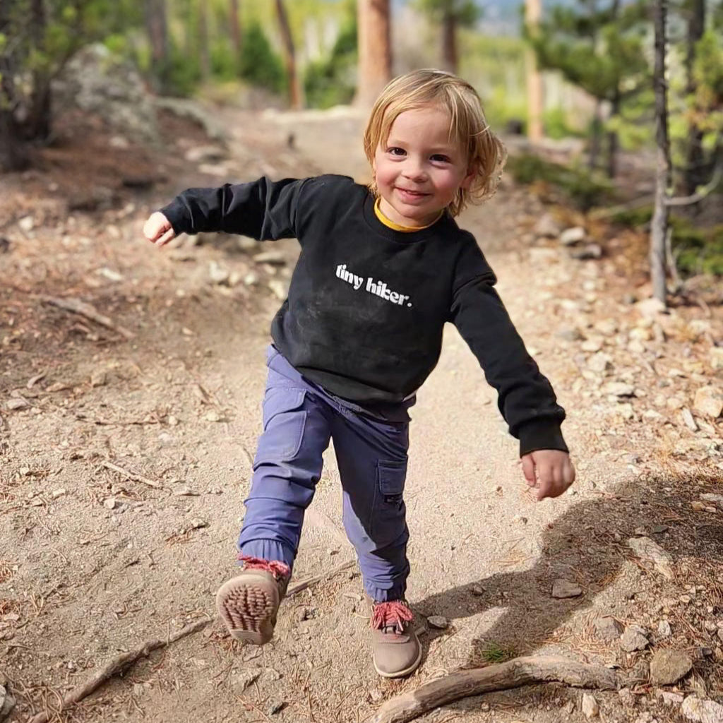 Kid's Organic Pullover in Black