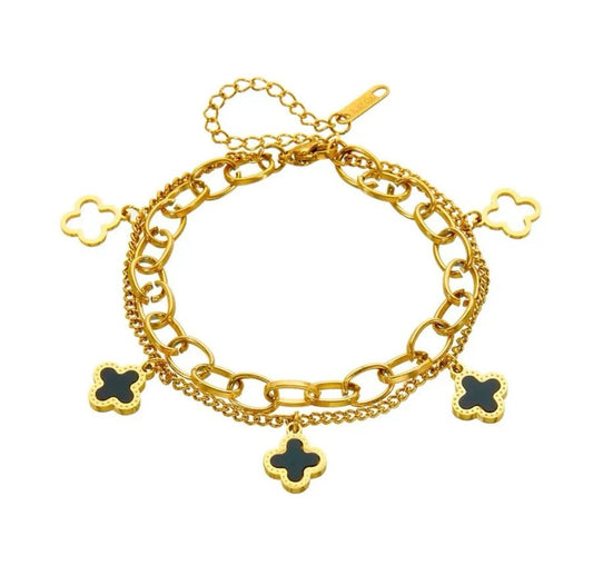 Luck Intention Clover Bracelet - Love. Luck. Hope & Faith