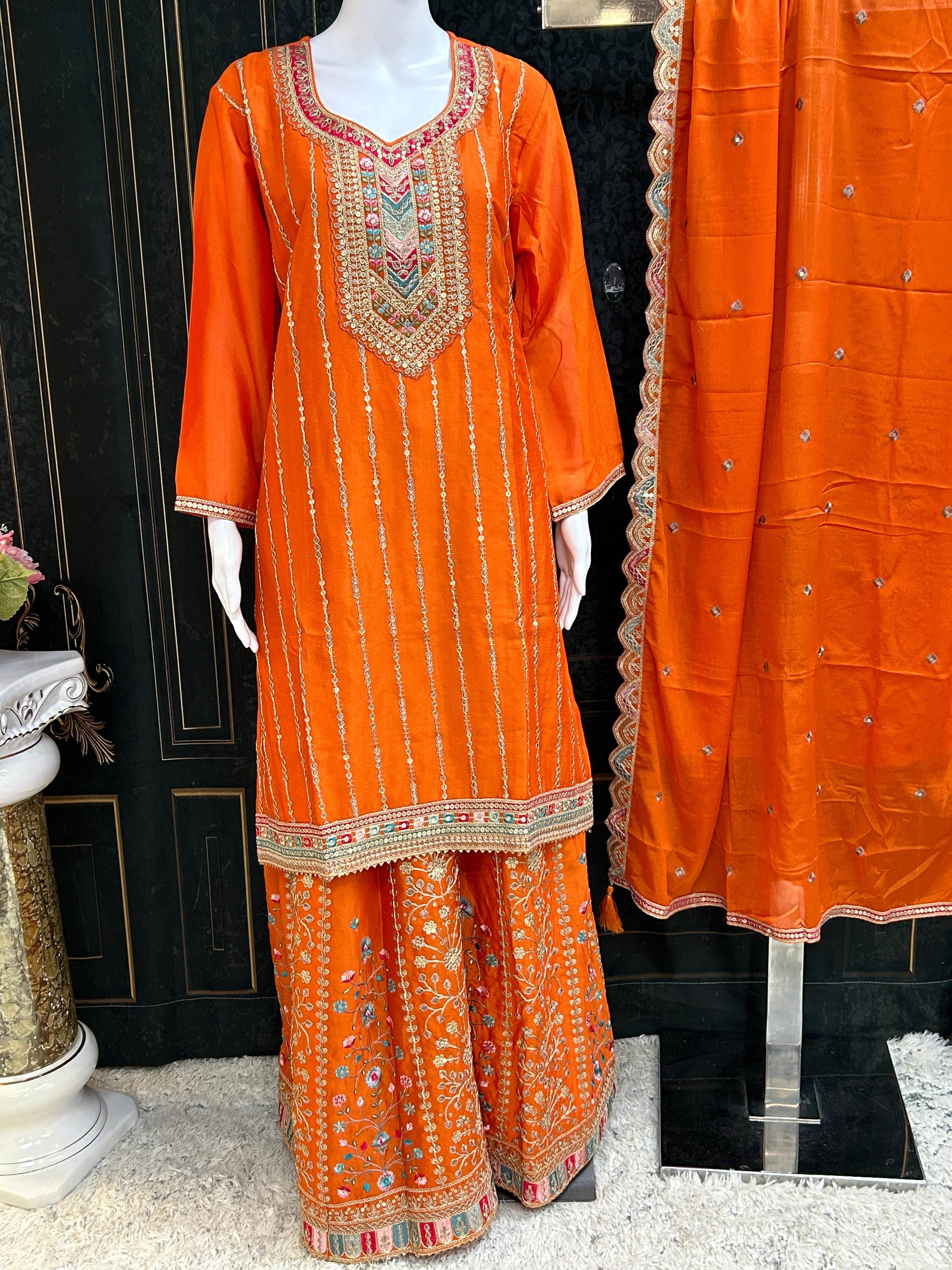 Heavy sharara suit