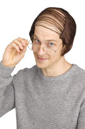 Old Man Brown Hair Comb Over Costume Wig