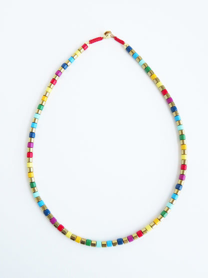 Stella Enamel Tube Necklaces