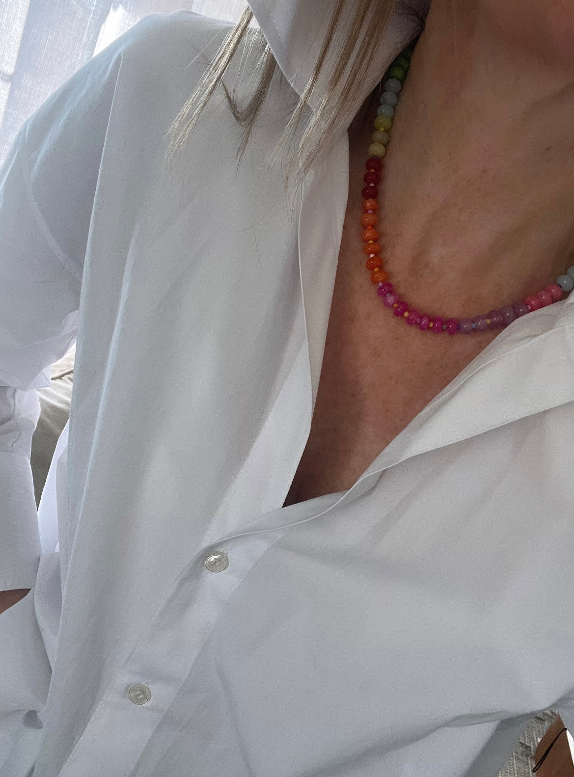 Rainbow Stone Necklaces
