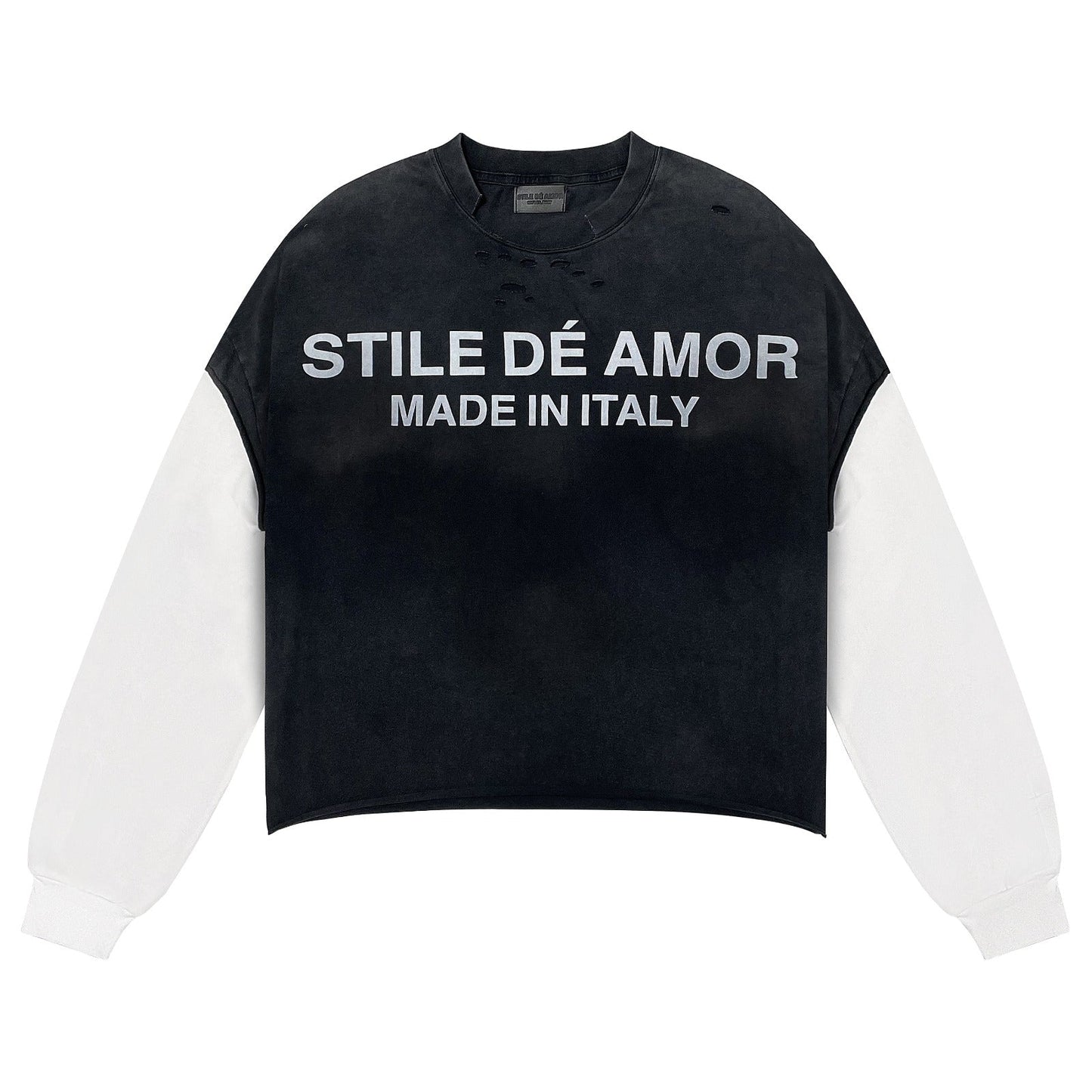 NERO SU BIANCO LONGSLEEVE