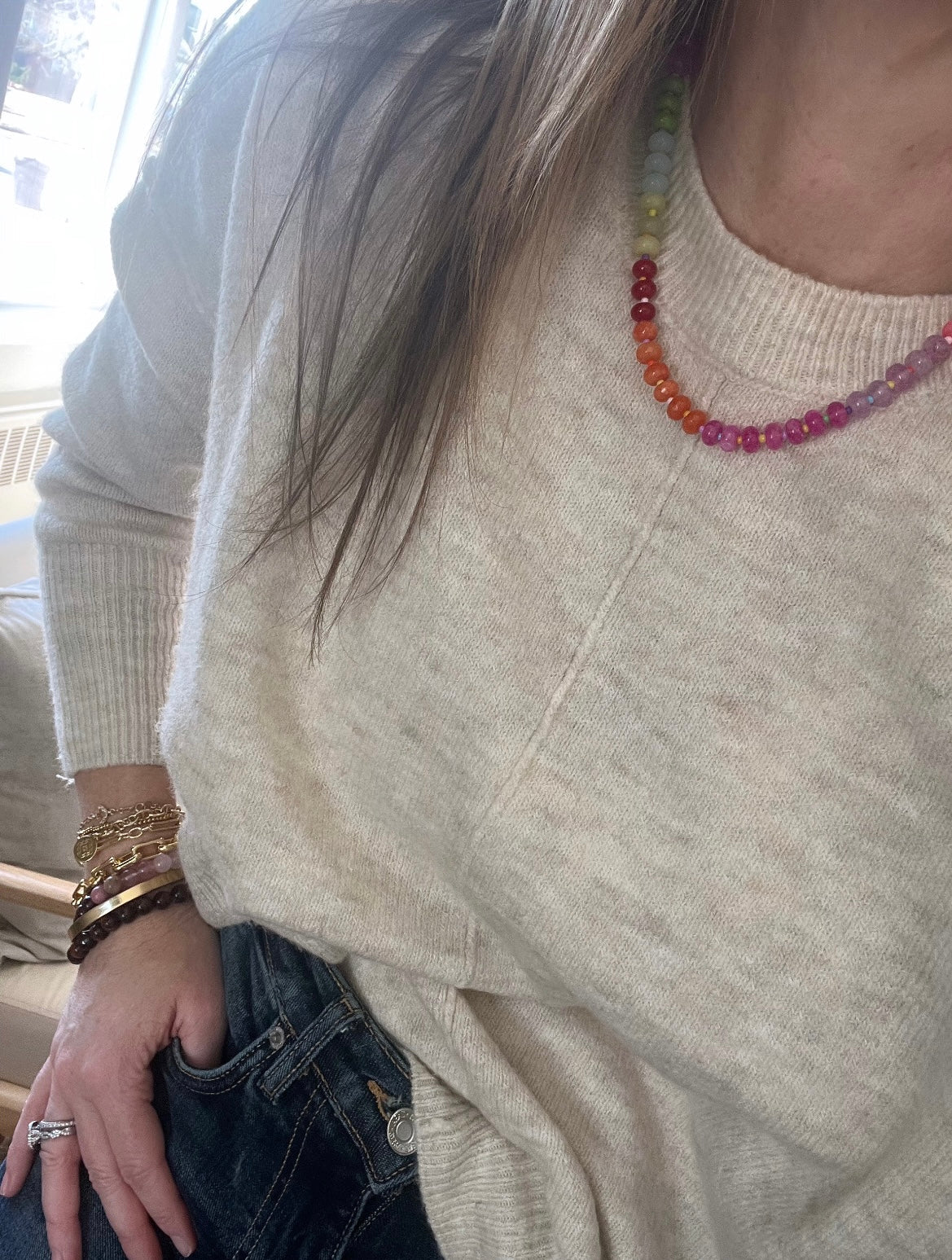 Rainbow Stone Necklaces