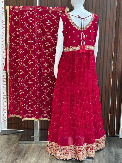 Heavy party wear gown