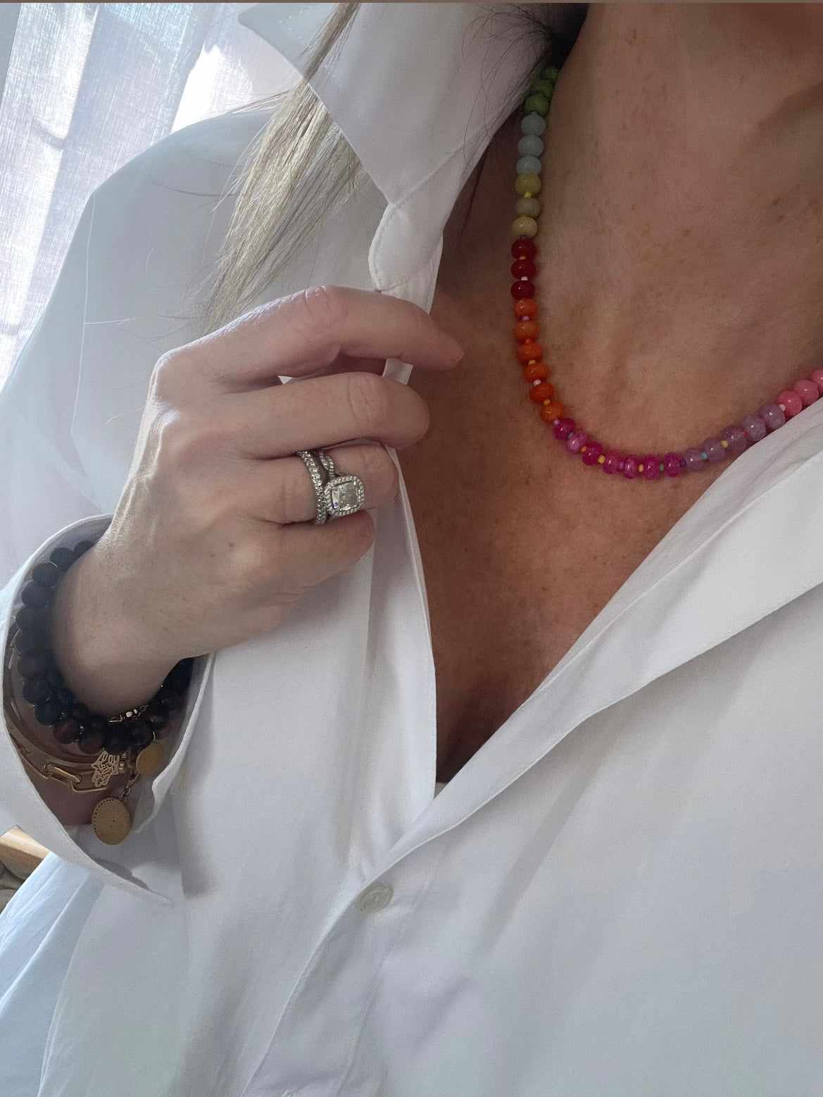 Rainbow Stone Necklaces