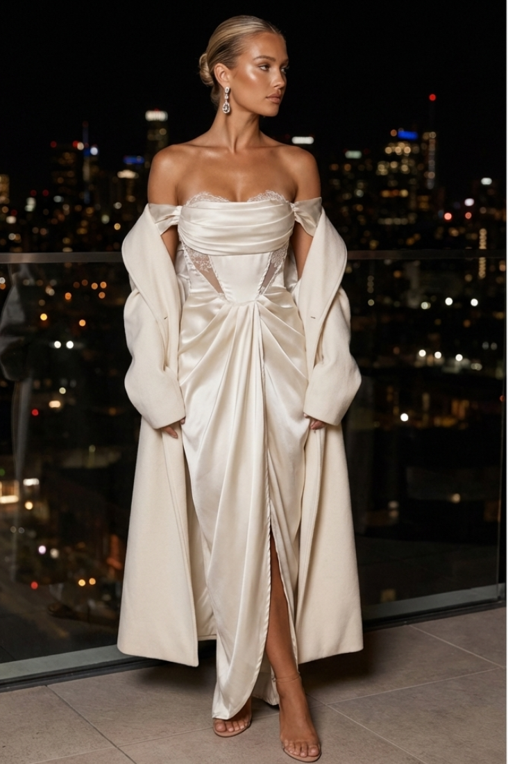 Leilani Satin Lace Dress