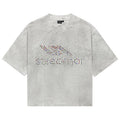 GREY COLORÃTO RHINESTONE TEE