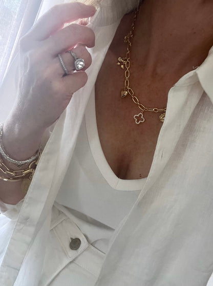 Lucky Shield Charm Necklace