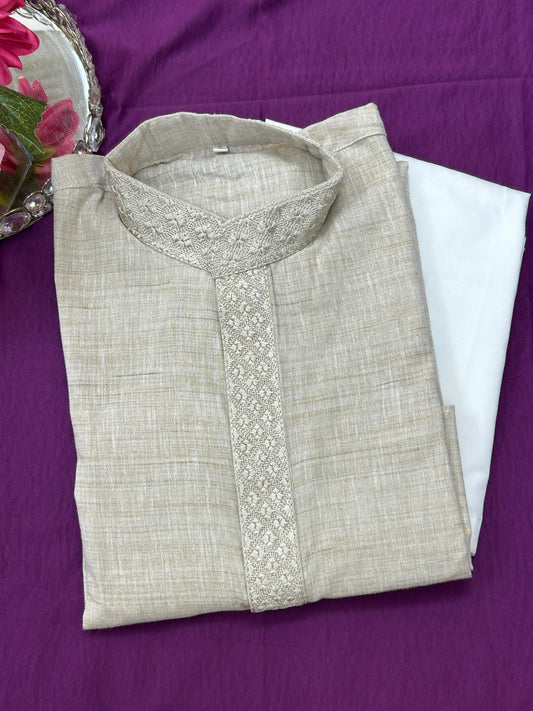 Khadi cotton kurta set