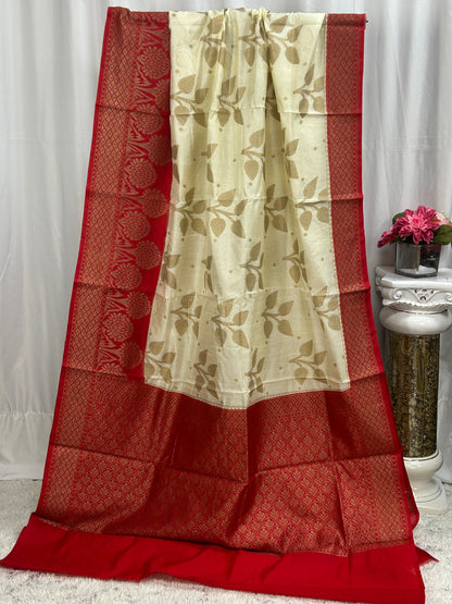 Khaddi banarasi saree | cotton silk