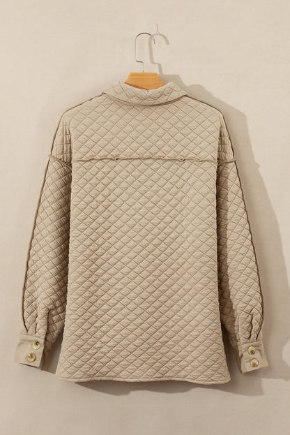 Celeste Quilted Puffer Buttoned Shacket