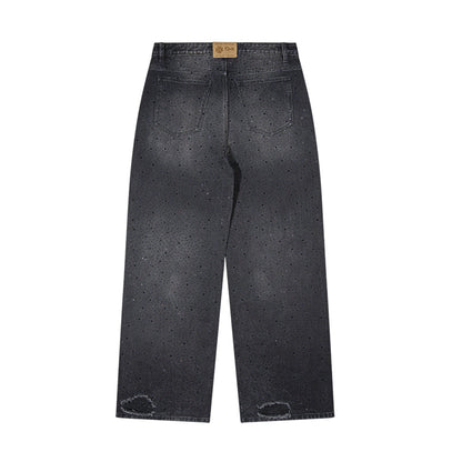 BLACK DIAMANTI BAGGY JEANS