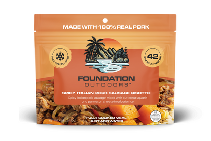 Spicy Italian Pork Sausage Risotto Meal