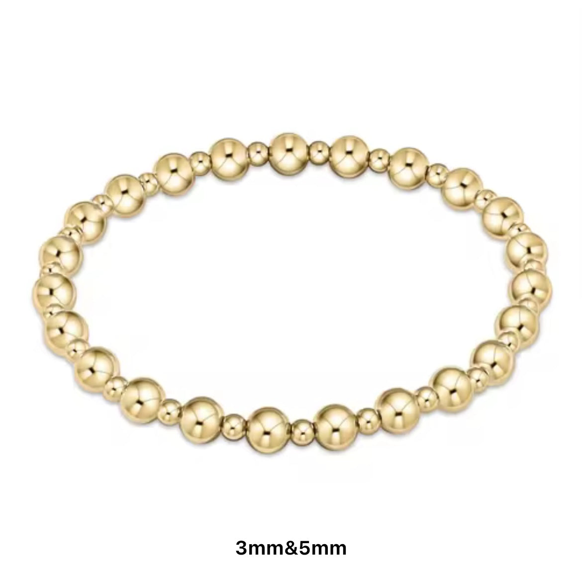 Classic Multi Mixed Beaded Waterproof Non-Tarnish Bracelets