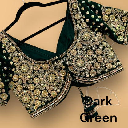 Heavy work blouse : Dark green