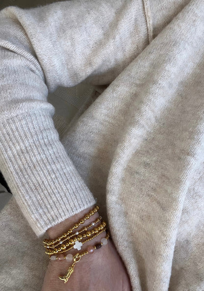 Cowgirl Boot Styled Beaded Bracelet Stack - Set of 5 Waterproof Non-Tarnish