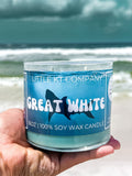 Great White Candle – Ocean Breeze & Sandalwood