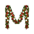 9'x14" Pre-Decorated Garland with Warm White Lights Red/White/Silver