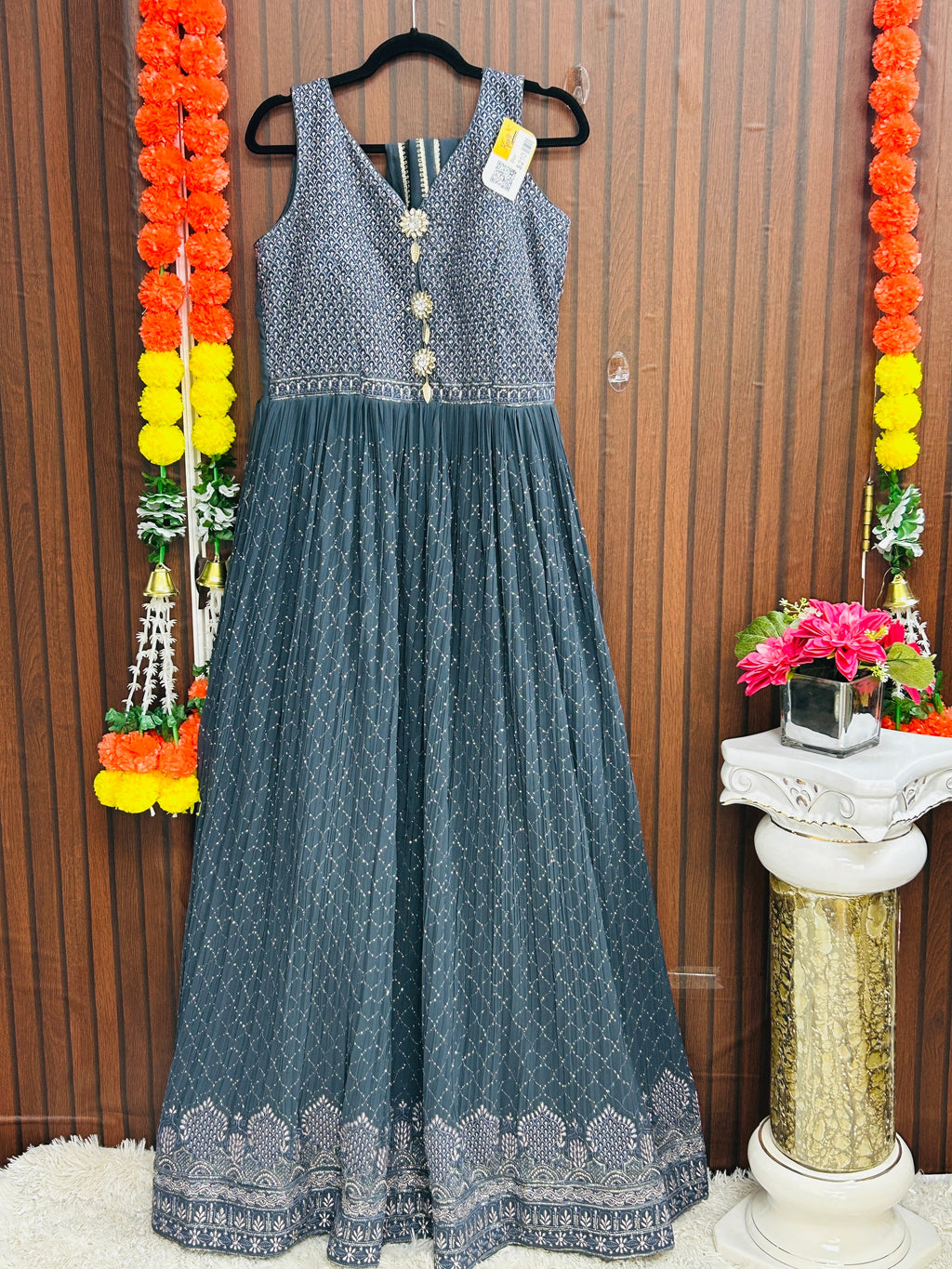 Heavy party wear long dress