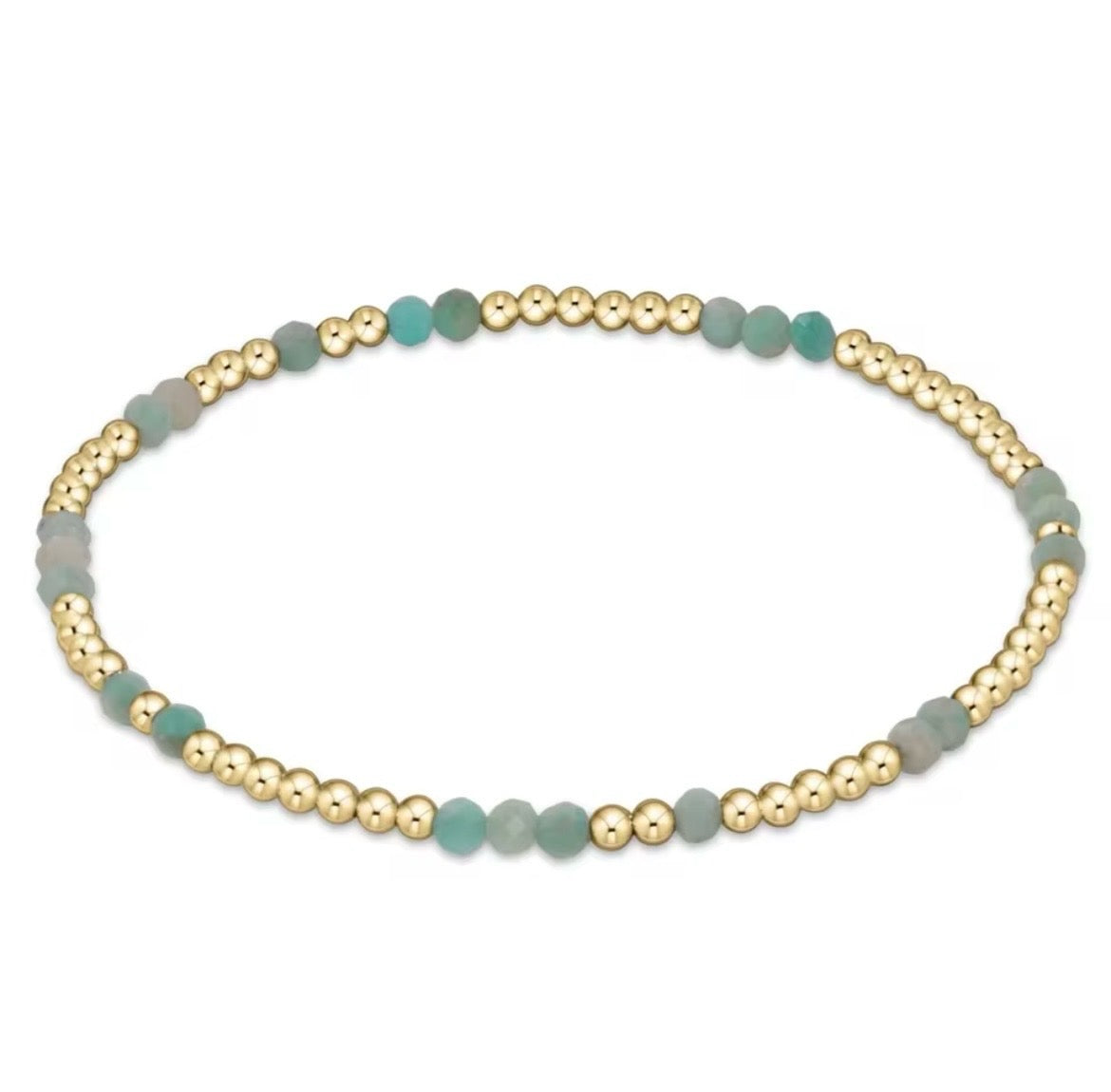 Gold Beaded Crystal Waterproof Non-Tarnish Bracelets