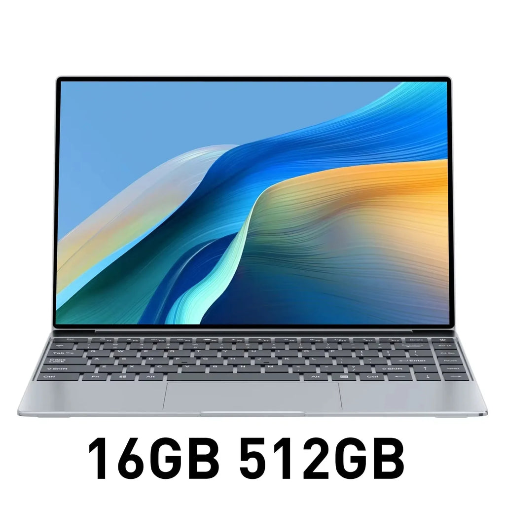 2025 Laptop 14.1" Windows 11 Ultra Slim Notebook Gamer Intel Pentium N3700 16GB 1024GB 1920*1080 Display Office Study Computer