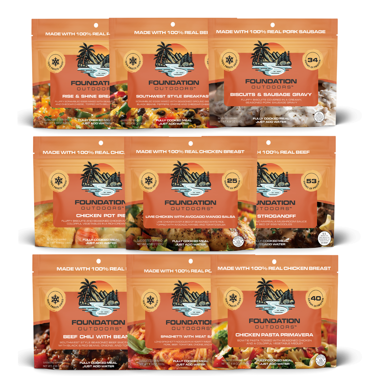 FOUNDATION Outdoors, Mixed Pallet of 84 Cases