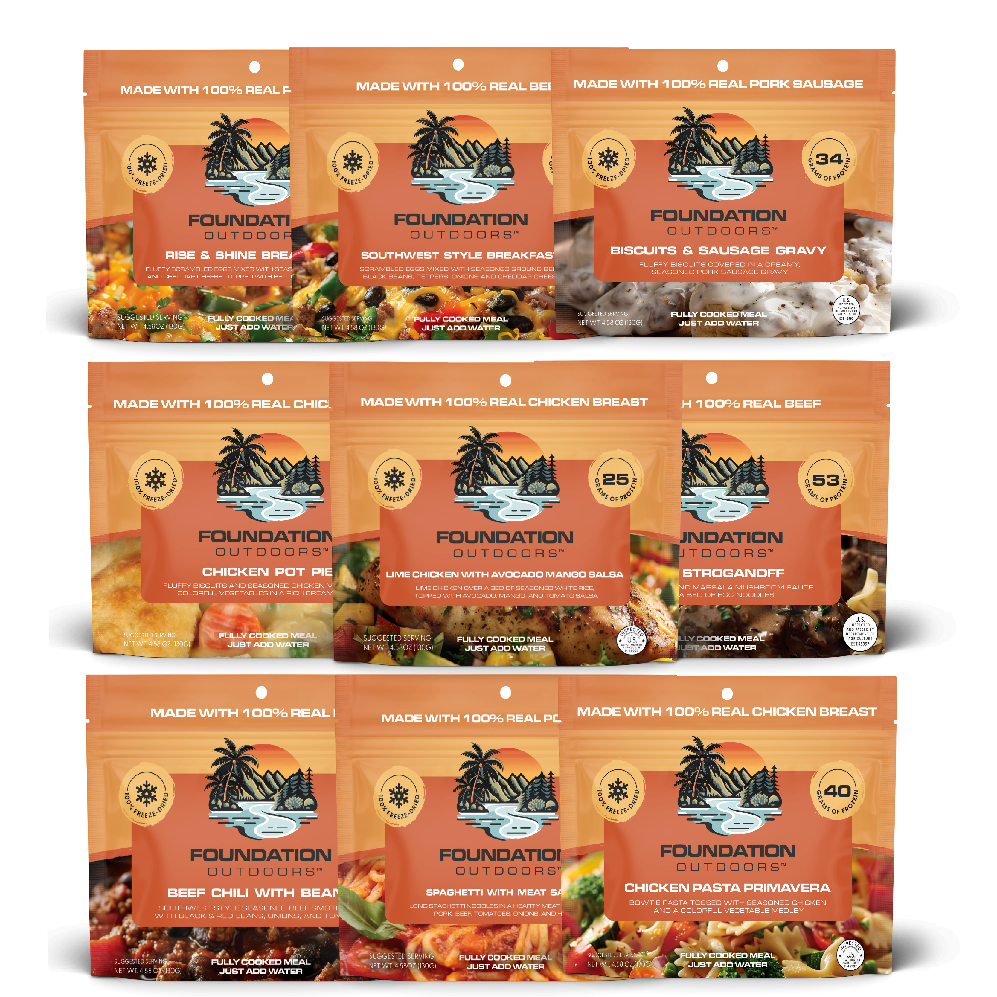 FOUNDATION Outdoors, Mixed Pallet of 84 Cases