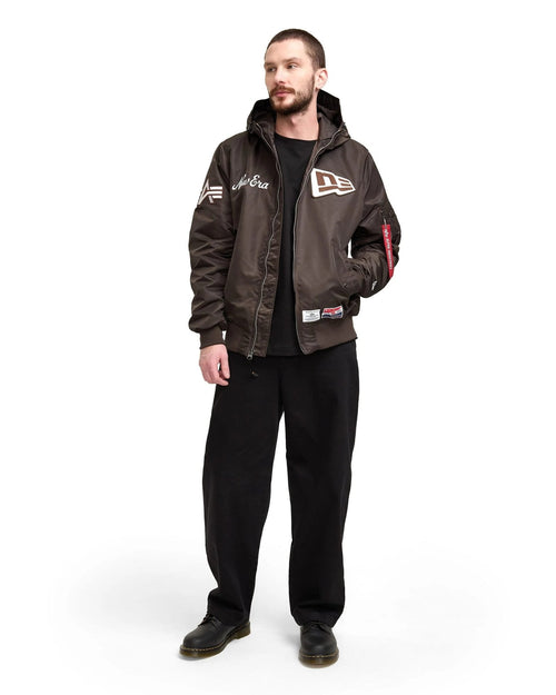 Alpha Industries L-2B Hooded Bomber Jacket Black