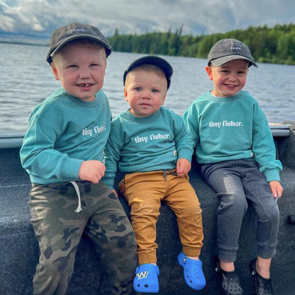 Kid's Organic Pullover in Teal