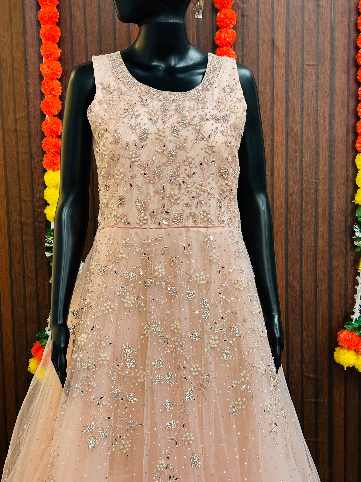 Heavy party wear long gown