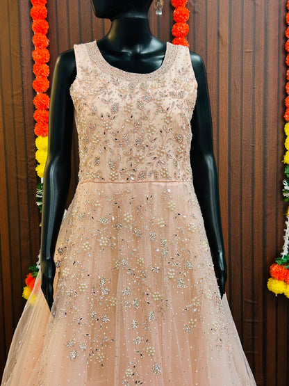 Heavy party wear long gown