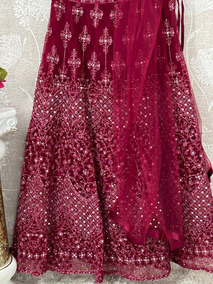 Heavy mirror work lehenga Choli set