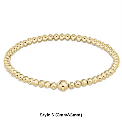 Classic Mixed Beaded Waterproof Non-Tarnish Bracelets