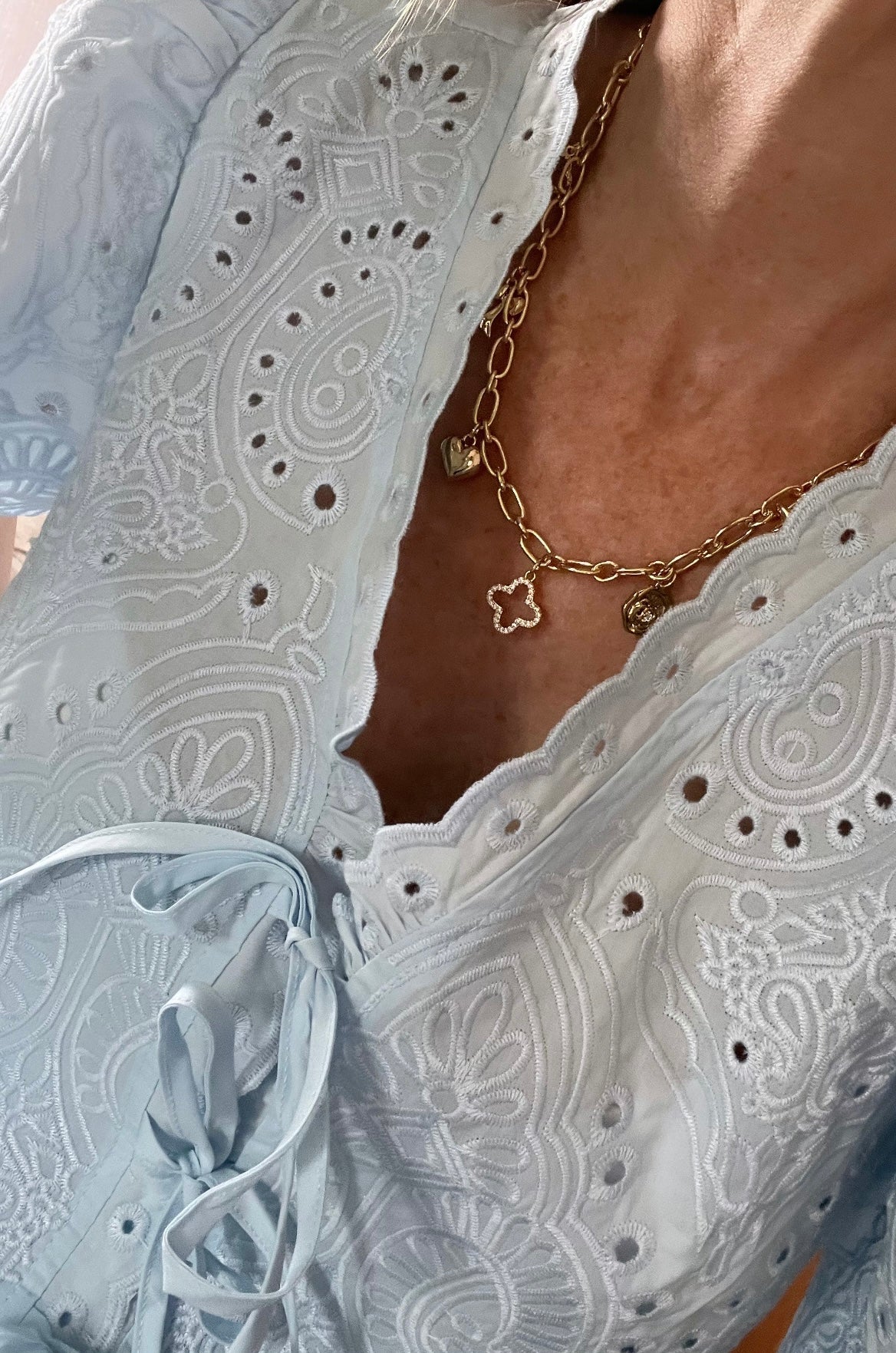 Lucky Shield Charm Necklace