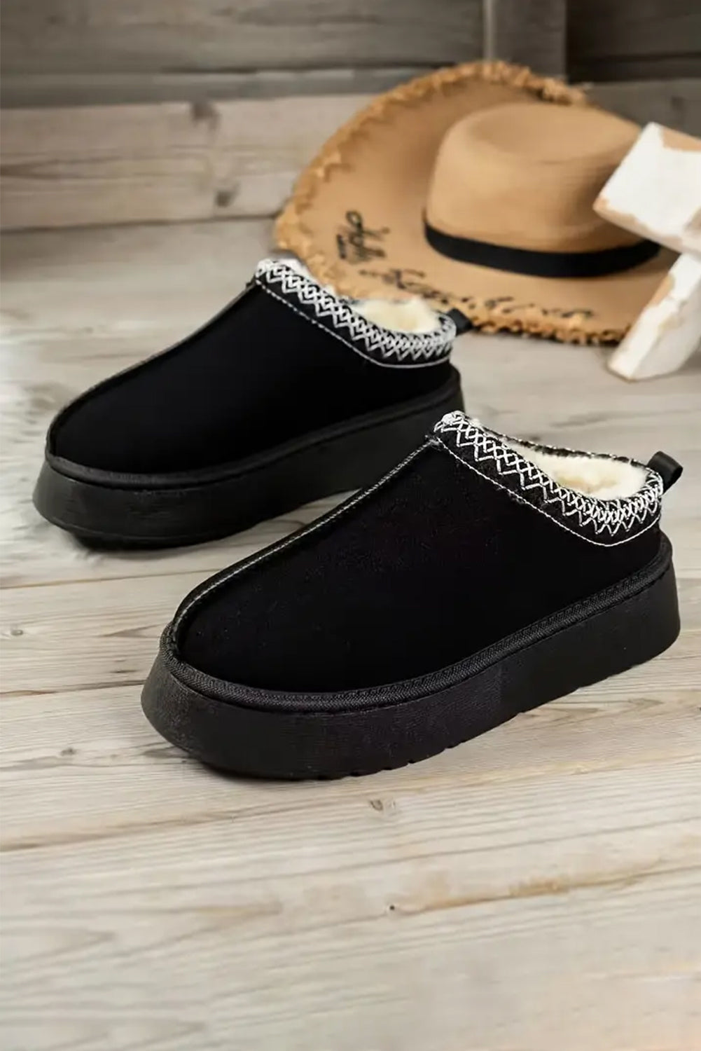 Jade Suede Plush Lined Snow Boots