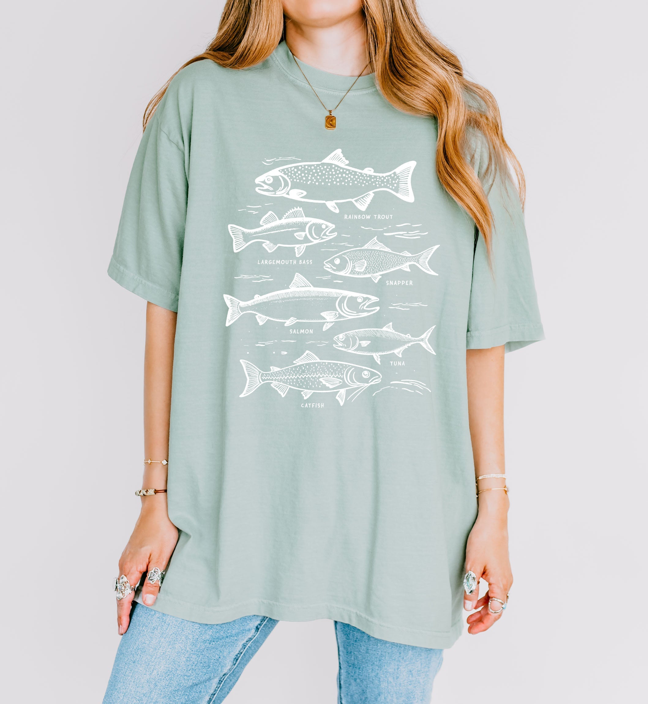 Sardines Salmon Fish Nature Camping Hiking Comfort Colors T Shirt (sketch)