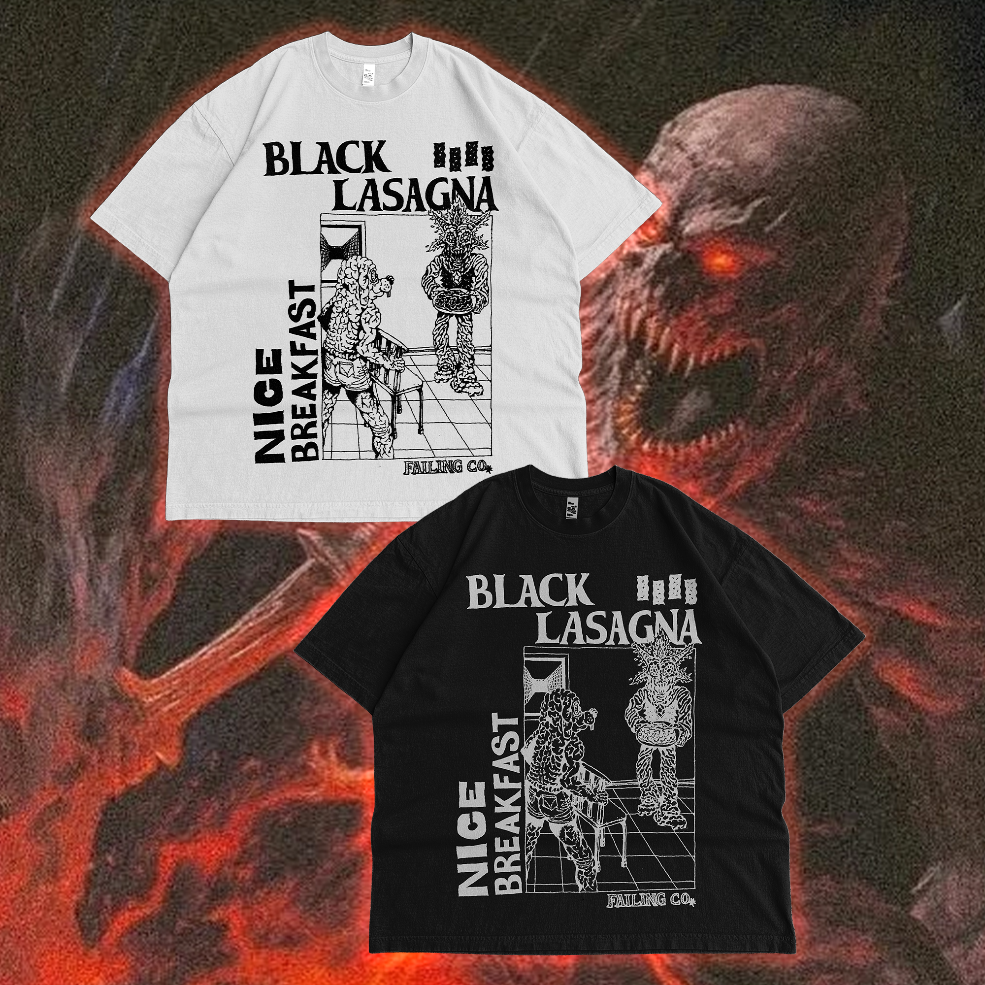 Black Lasagna Hardcore Tee