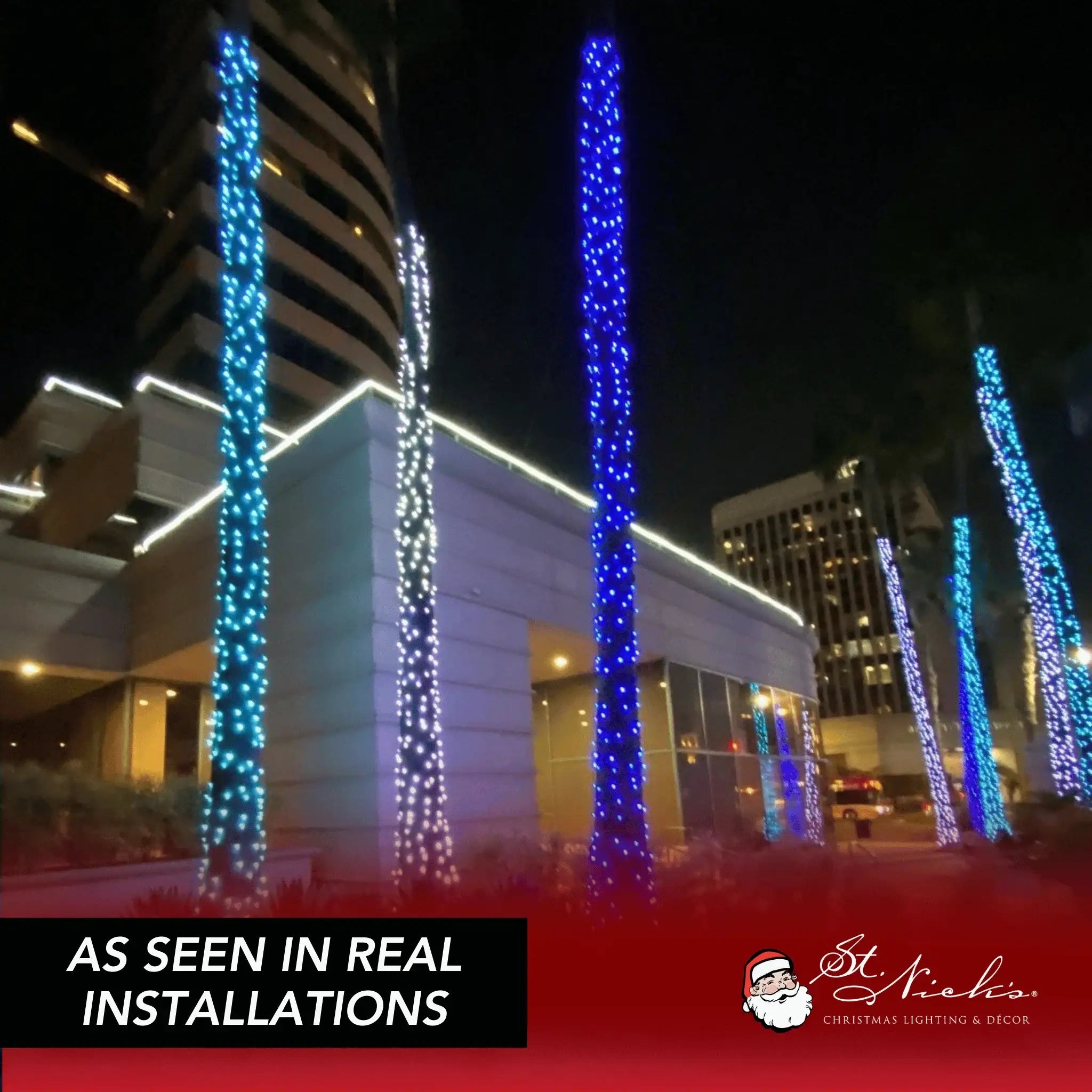 LED Mini Lights 5MM Blue Twinkle 6" Spacing