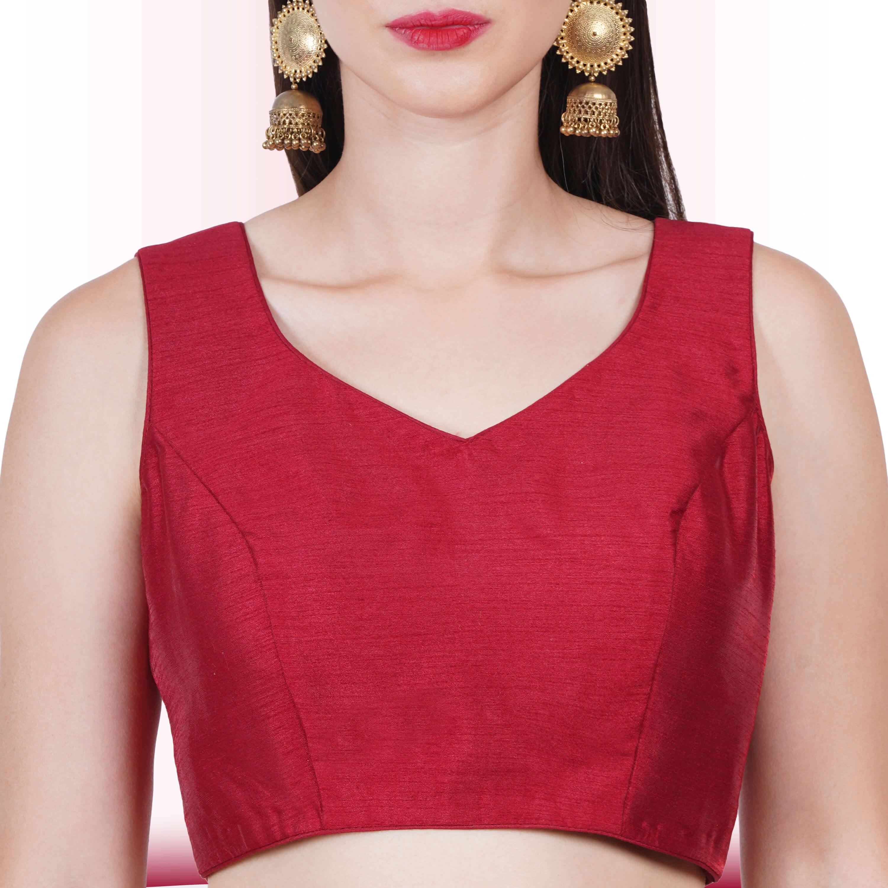 Brocade Lehenga for Wedding Guests - Maroon