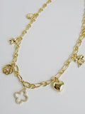 Lucky Shield Charm Necklace