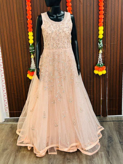 Heavy party wear long gown